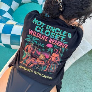 Melanie wearing their Hot Uncle’s Closet purchase