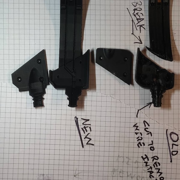 2 Audio Technica M50x Broken Hinge Fix Replacement Plastic Audio ...
