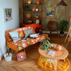 Service à Thé Miniature Pour Maison De Poupée – Échelle 1/12, En Céramique, 7 Pièces – Déco Réaliste