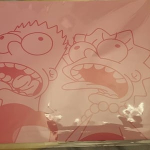 Homer Simpson Dressed Up - A4 Pink Print
