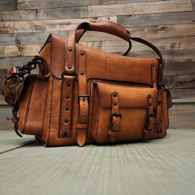 Buy Bag Pattern Pdf Download Leather DIY Explorer Bag Video Tutorial ...
