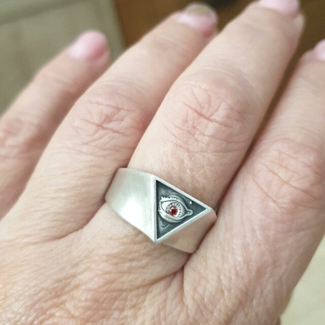 Bague Maçonnique En Argent Sterling 925 - Taille 18 - Pièce Unique Neuve