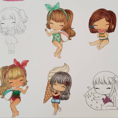 PNG Chibi Letter. Pack Digital Stamp, Digi Stamp, Digistamp, Digital ...