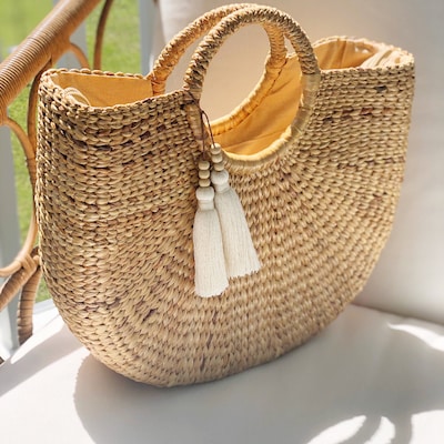Get Free Tassels as Pictures Beach Bag Strawbag Straw - Etsy