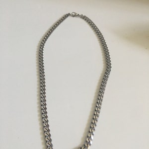 3mm Silver Chain, Silver Cuban Link Chain Necklace for Men, Mens Necklace  Chain, Thin Silver Chain Men Mens Jewelry by Twistedpendant 
