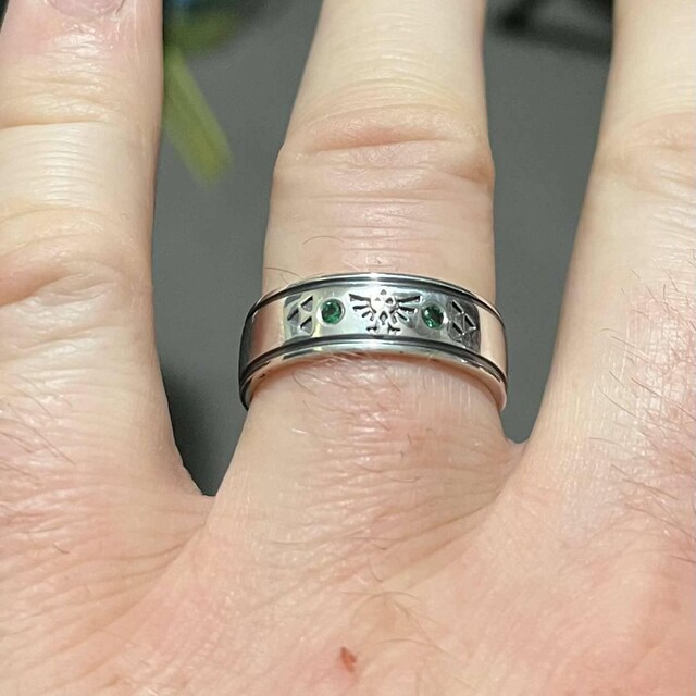 ゼルダの伝説にインスパイアされたオタク向け結婚指輪 - トライ