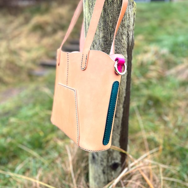 Small Tote Bag Leather Pattern PDF, Shoulder Bag Digital Template - Etsy