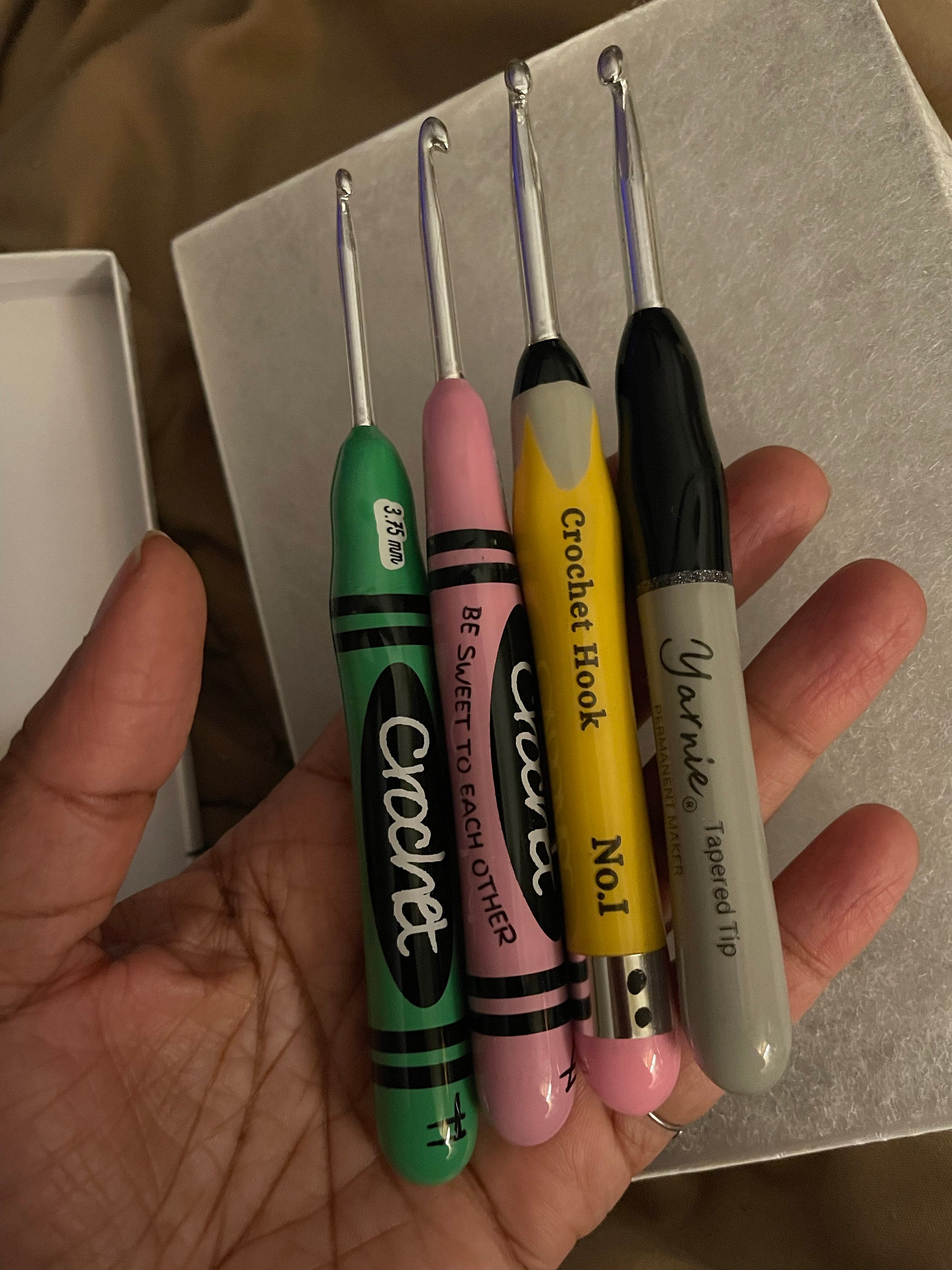 Colors of Kindness Crochet Hook, Crayon Crochet Hook, Crochet Hook, Ergonomic Crochet Hook, Custom Crochet Hook, Hooked by Holtby