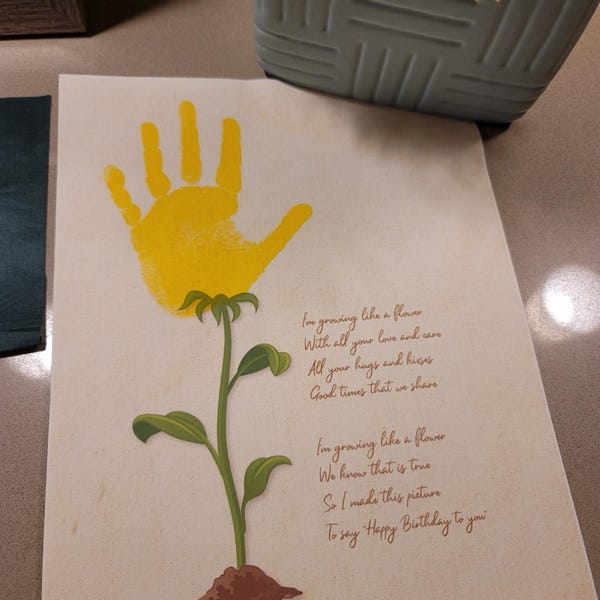 Gepard Fußabdruck Affirmation / Tier Baby / DIY Geschenk Handwerk