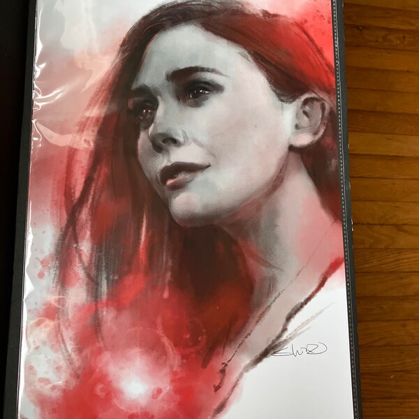 Scarlet Witch, Wanda Maximoff, Elizabeth Olsen 11"x17" Art Print - Etsy