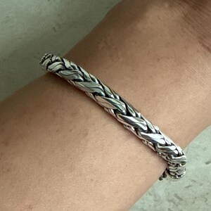 Men's 999 Solid Silver, Foxtail Chain Bracelet - Etsy Singapore