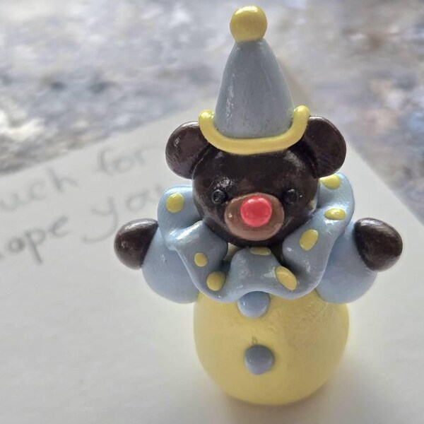 Clown Party Animal Figurine Handmade Desk Buddy - Etsy