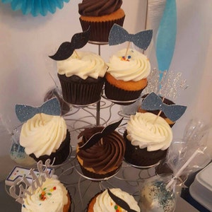 little man cupcake toppers