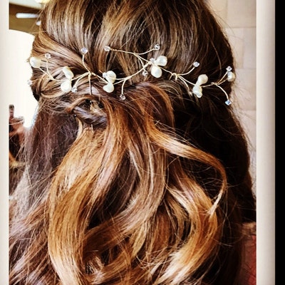 sparkly headpiece for wedding
