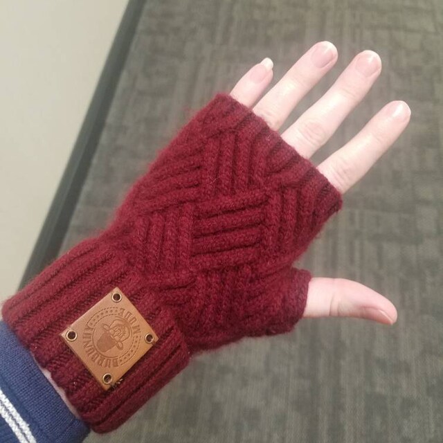 Women's Cashmere Fingerless Gloves, Soft and Warm Cozy