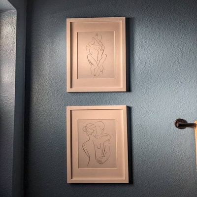 Abstract Couple Line Art, Love Print, Couple One Line Drawing, Man and ...