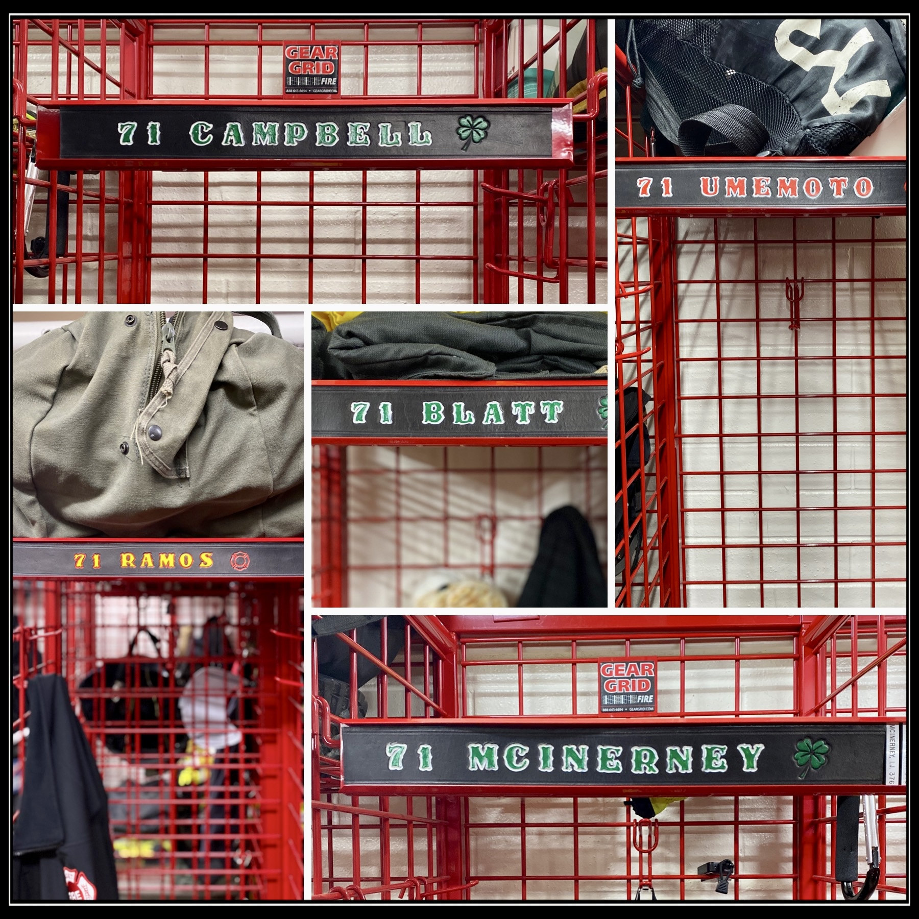 Firefighter Locker Name Plate, leather identification tag to place on locker or storage area for quick and easy identification