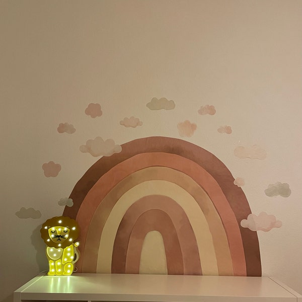Rainbow Wall Decal / Boho Rainbow Decal / Rainbow Wall Sticker ...
