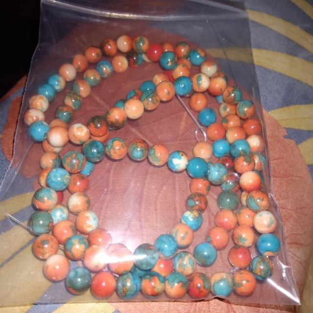 JC Crystal Hot Sales 6mm 8mm Round Shape Persian Jade Stone Beads , Colorful Loose Gemstone Persian Jade Beads for Bracelet