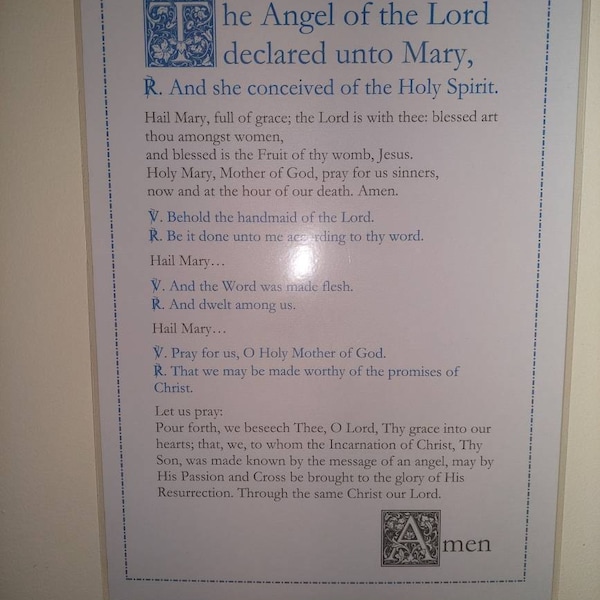 Salve Regina (hail Holy Queen) Latin Catholic Prayer Card / Printable ...