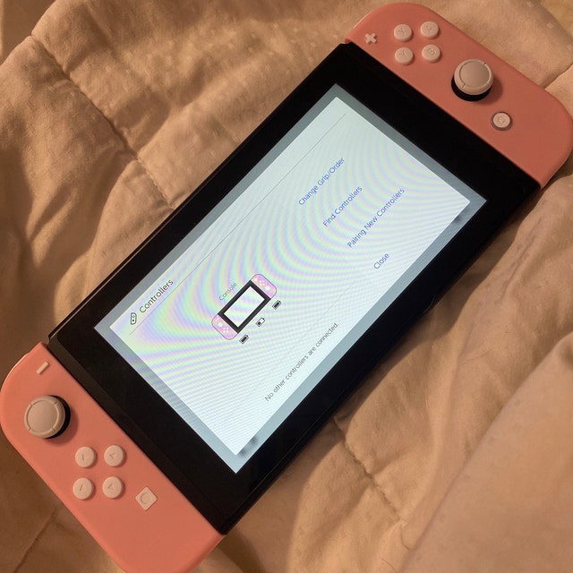 カスタムJoy-con　WHITE×PINKメタリック2 Custom Nintendo Switch Joy-Con Controllers Pink with White