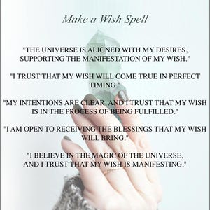 Make a Wish Spell (3 wishes)