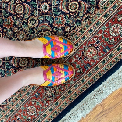 multicolor huarache sandals