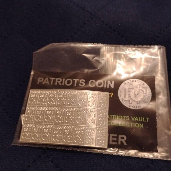 100 Silver Bars 1 Grain Each – .999 Fine Silver Mixed Sizes – Patriots Coin Prepper Bullion