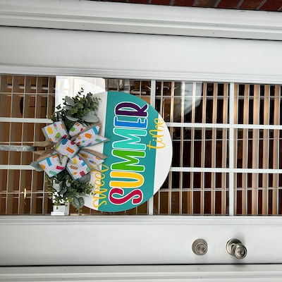 Front Door Decor Funny Door Sign Welcome Just Kidding Please Go Home ...