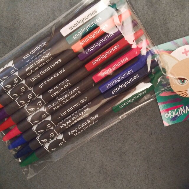 Snarky Pens: Charge Nurse - Set of 9 Pens