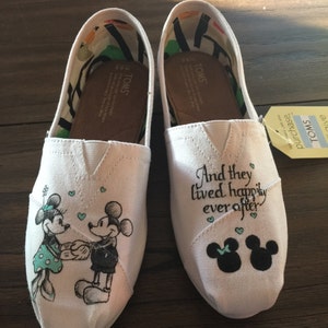 Disney Mickey and Minnie Love wedding shoes Etsy Disney Mickey and Minnie Love wedding shoes Etsy