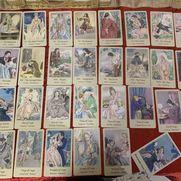 Romantic Love Tarot Deck. Engangement, Marriage, Wedding Tarot - Etsy