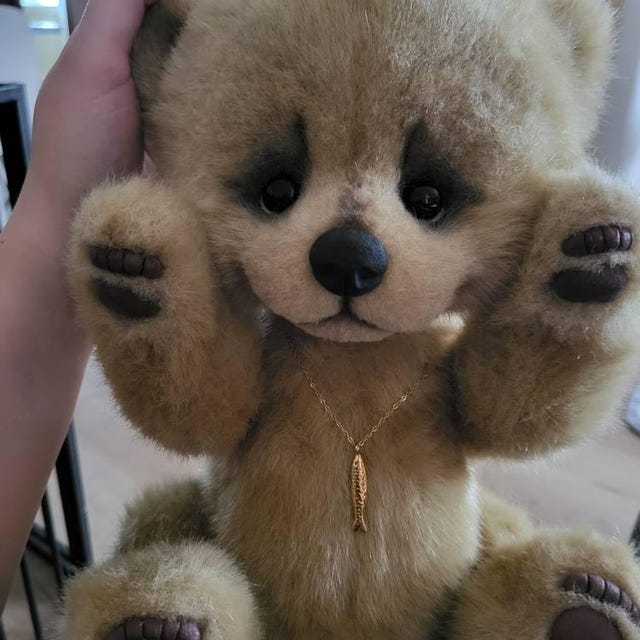 OOAK Panda Bear Plush: Handmade Collectible Teddy Bear - Etsy