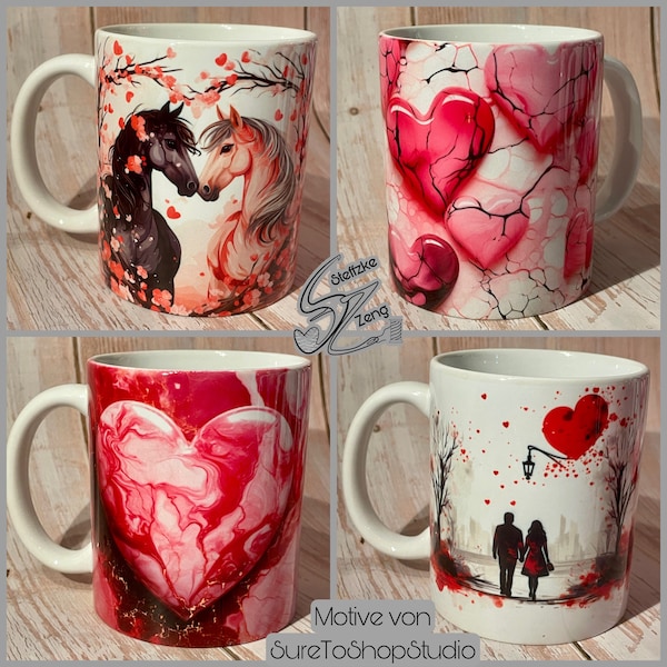 100 Valentine Mug Wrap Bundle, Valentines Day Mug Wrap Sublimation ...