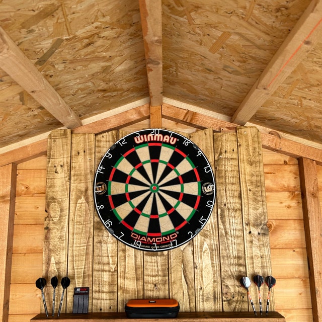 Porte-fléchettes En Bois CyeeLife Pour 12 Fléchettes – Support Mural Ou Sur Table – Compatible Steel Et Soft Darts