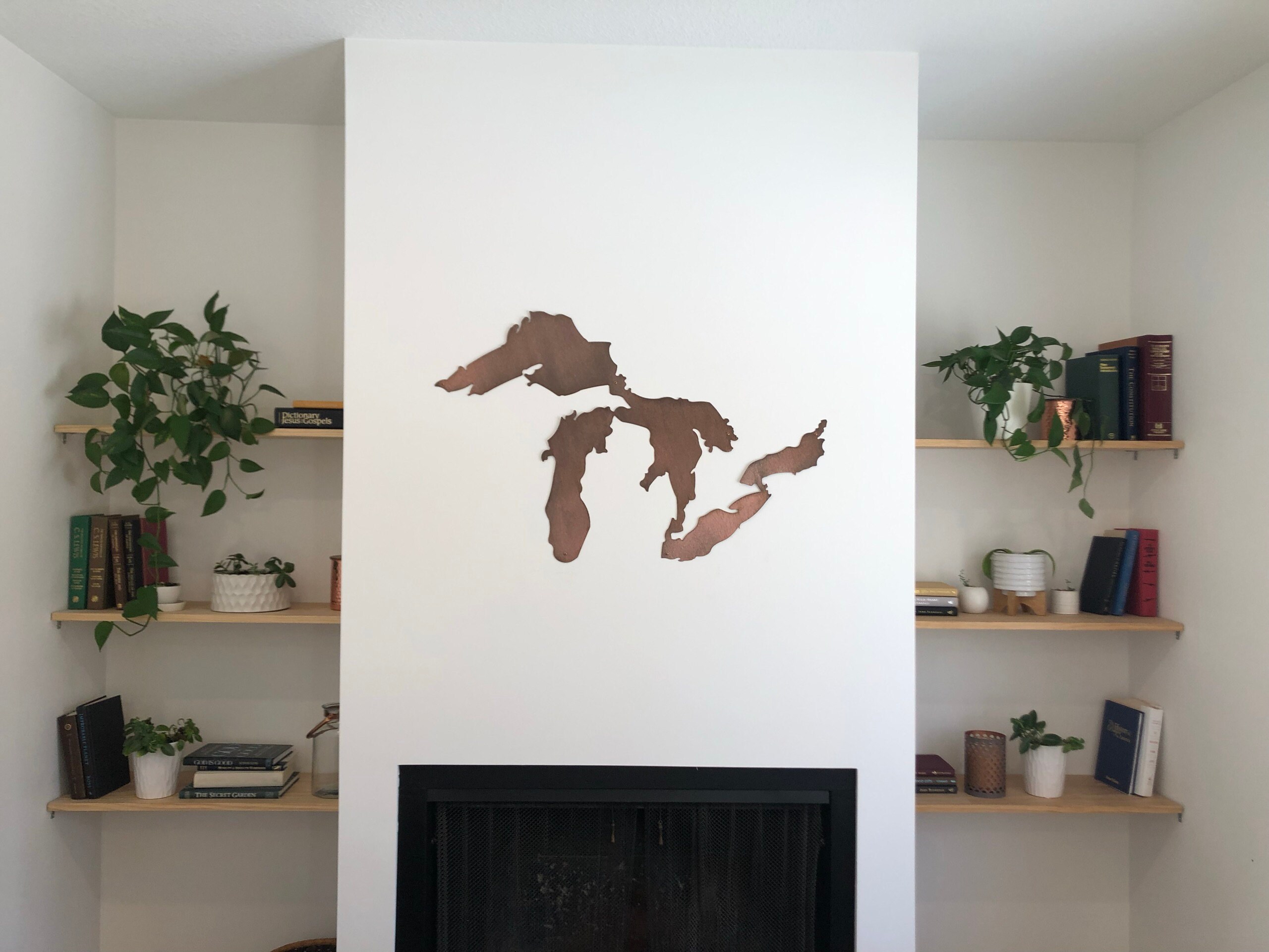 Great Lakes Metal Wall Art Michigan Art Lake Michigan