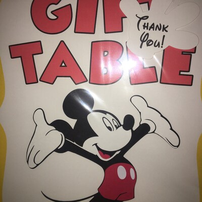 Minnie Mouse Birthday Party Sign, Gift Table Sign Party Decoration ...
