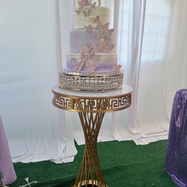 3 Pcs Twist Pedestals Stand,wedding Backdrop,cake Stand,wedding Column ...