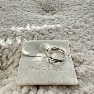 SILVER925 IRREGULAR DESIGN RING/シルバー/リング 925 Sterling Silver Irregular Design Band Ring Set, Silver