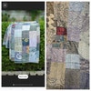 Regular 4 Layer Maxi Length Up-Cycled Reversible Sari Wrap Skirt #132 main image 0