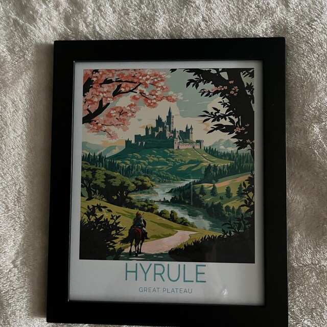 The Legend of Zelda Poster, Hyrule Great Plateau Wall Art, Hyrule