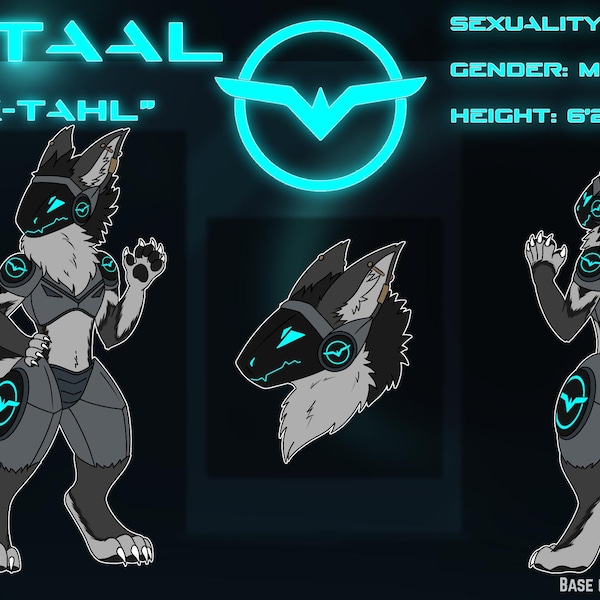 Protogen Reference Sheet Base - Etsy