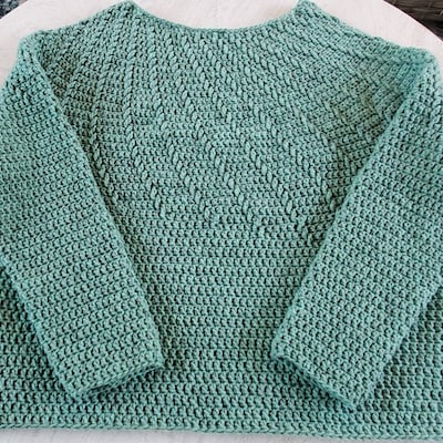 Crochet Pattern: Fair Isle Top Down Circle Yoke Womens Size Inclusive ...