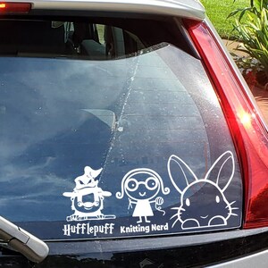 Rabbit Sticker Peeking Bunny Car Decal, Rabbit Laptop Decal, Bunny ...