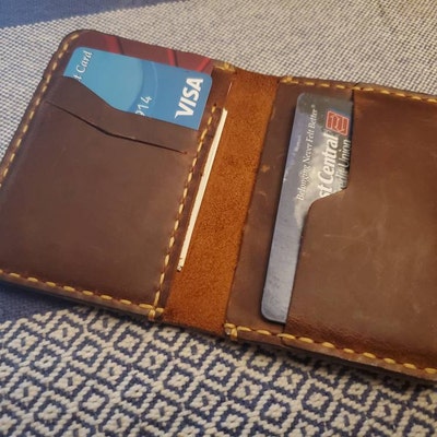 Handmade Slim Front Pocket Wallet, the Wilder Slim Wallet, Antique ...