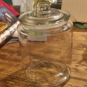 New Extra Large 6L Glass Biscotti Jar for Storage & Display With Airtight  Seal. Ideal for Biscuits, Sweets, Craft Material Etc 