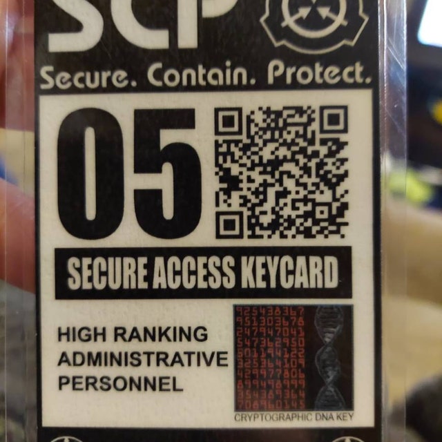 Wearable SCP badge by Viridi