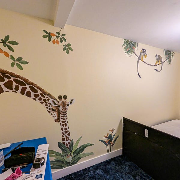 Safari Animals Fabric Wall Stickers: Life-size Jungle Nursery Decals - Etsy