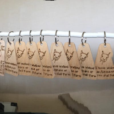 10 Sycamore Round Key Fob Pyrography Blank, Hand Made From the Finest ...