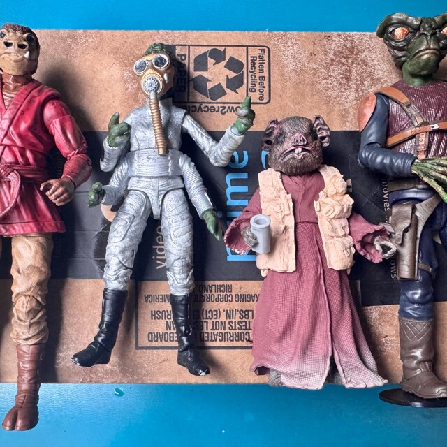 Cantina Alien SET 2 - 3D Printed Head Sculpt - Black Series Scale